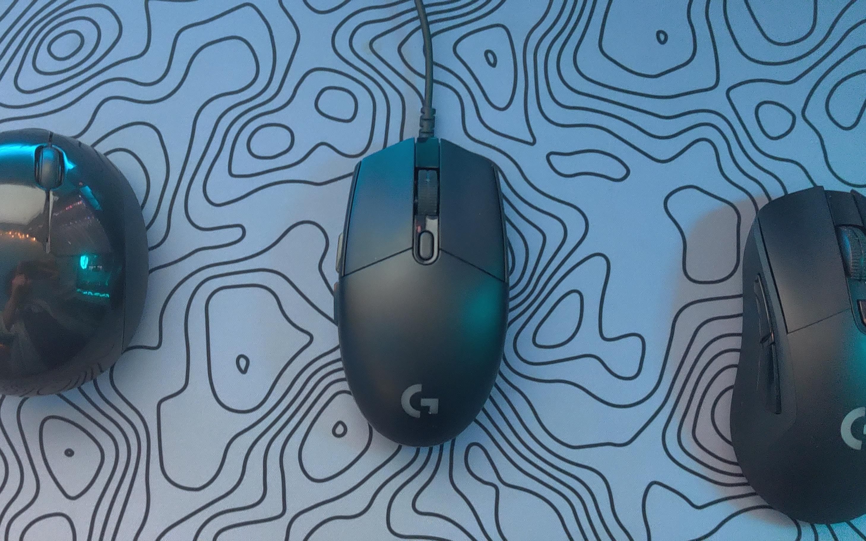 Logitech G203 next to other mice