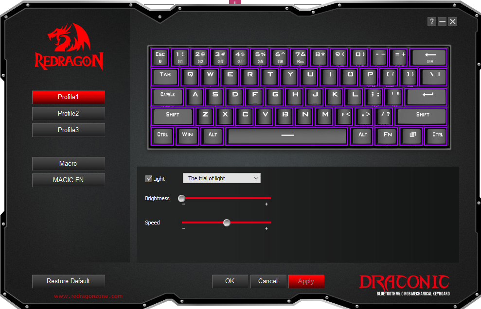 Redragon Draconic Software
