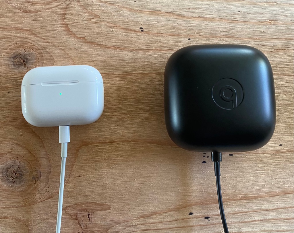 AirPods Pro and PowerBeats Pro cases being charged