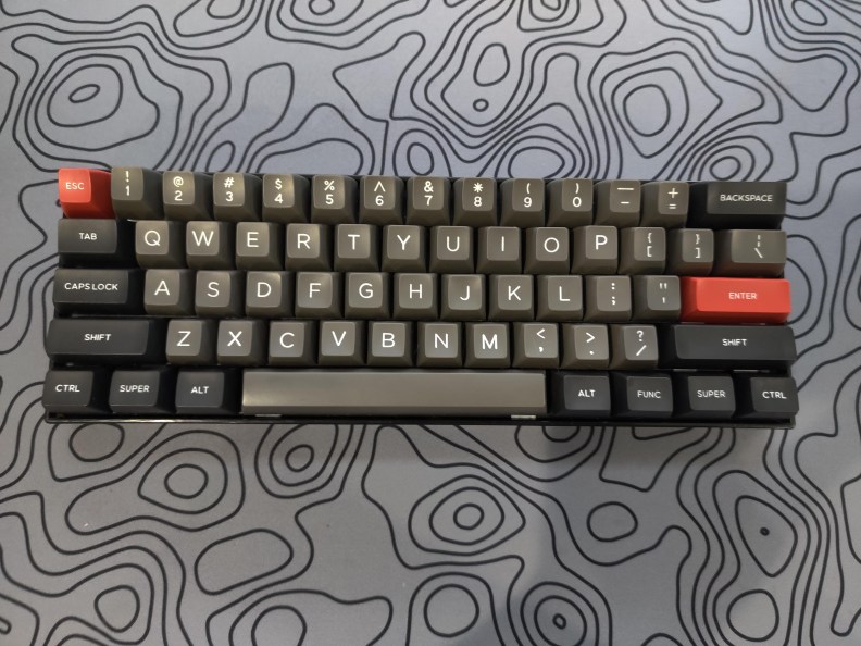 Birds eye view of the Redragon K530