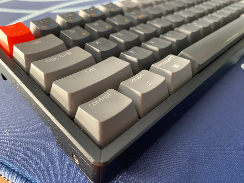 Angled view of Keychron K6