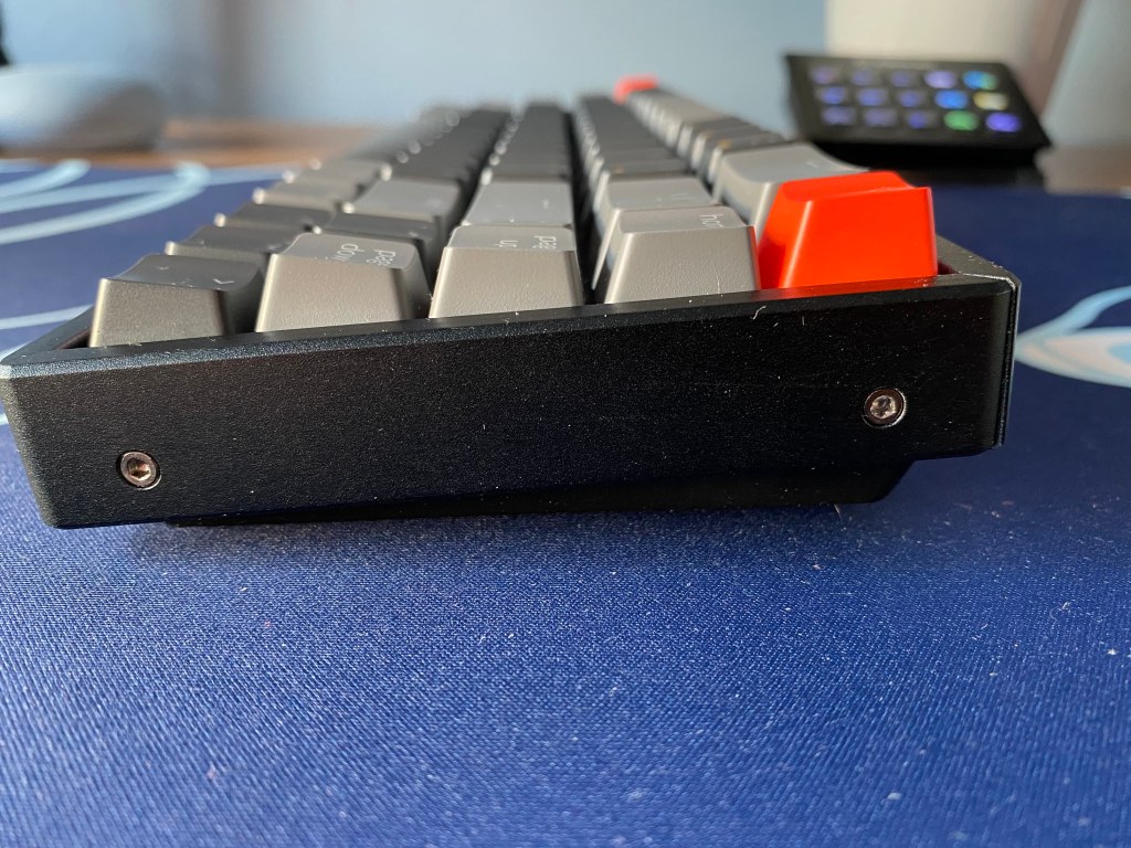Side view of Keychron K6 mechanical keyboard