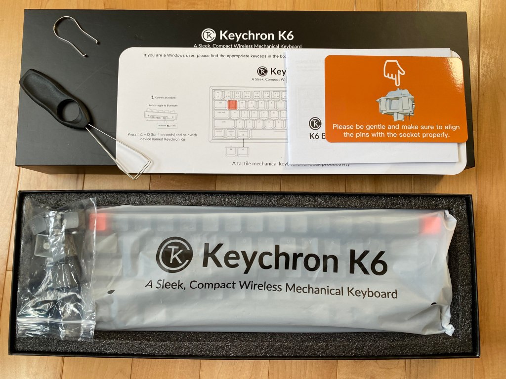 Unboxing of Keychron K6 mechanical keyboard