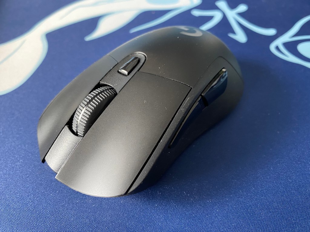 Angled view of Logitech G703