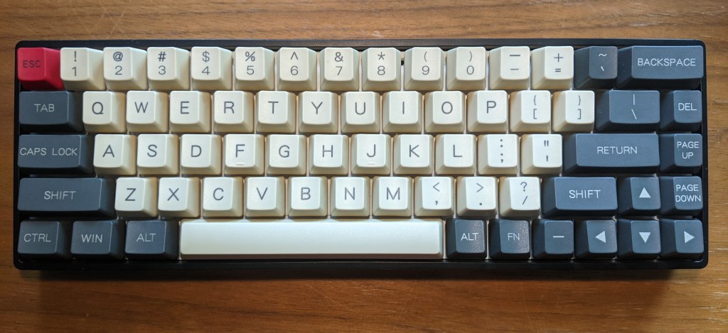 Top view of the Epomaker GK68XS mechanical keyboard