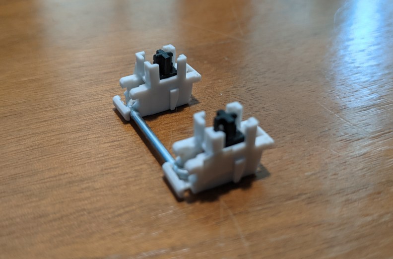 Stabilizers from the Epomaker GK68XS mechanical keyboard