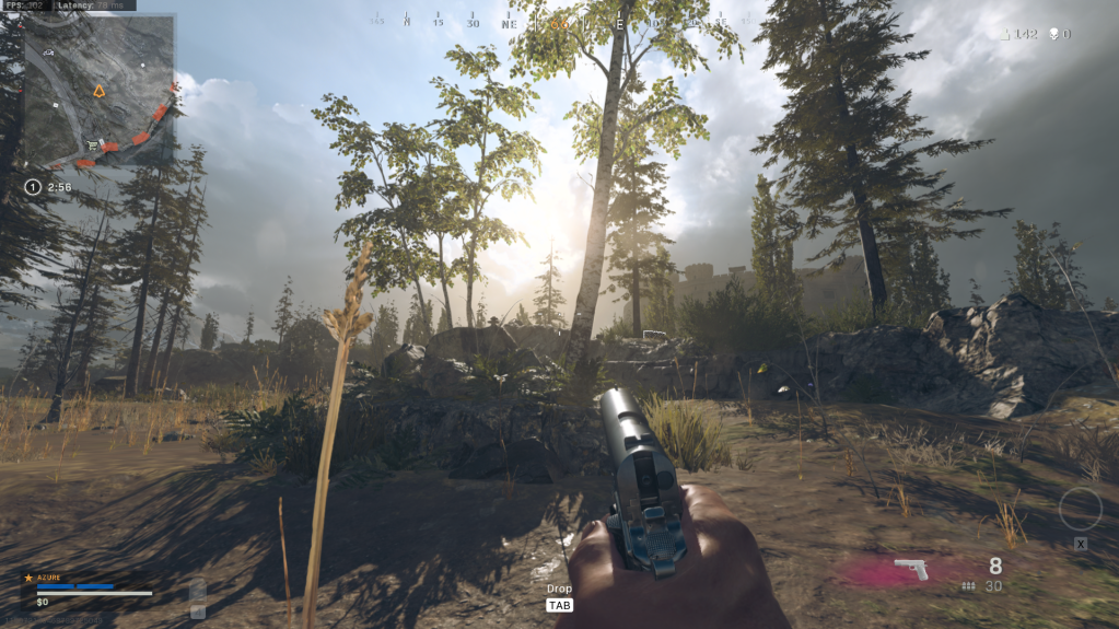 Screenshot of Call of Duty Warzone with ray tracing enabled