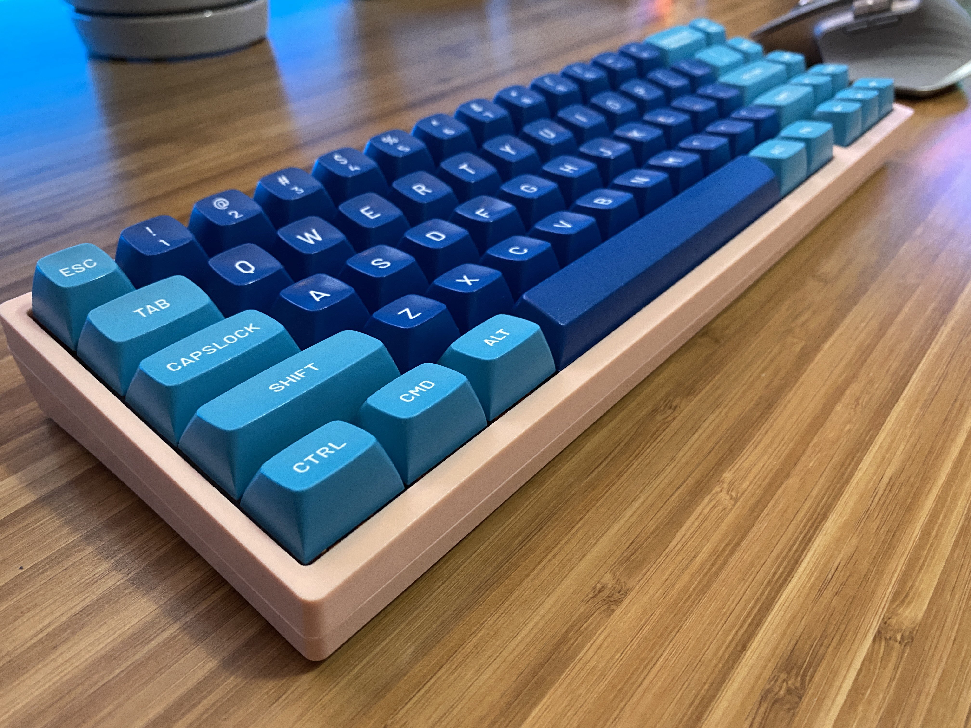 Angled view of the KBD67 Lite mechanical keyboard.