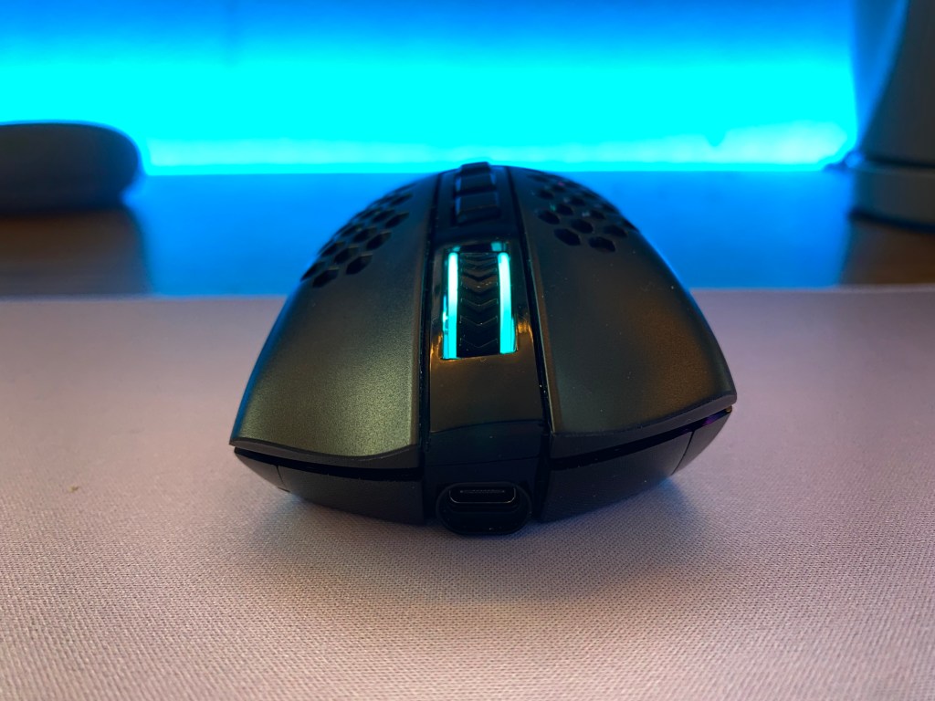 Front view of Redragon M808 Storm Pro mouse